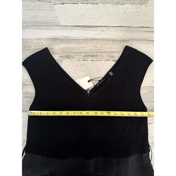 TED BAKER Tabbiaa Off The Shoulder Linen Blend Wide Leg Jumpsuit Size 6 XL/14 - Picture 11 of 16